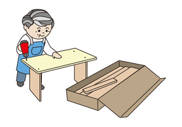 put togetherのイラスト